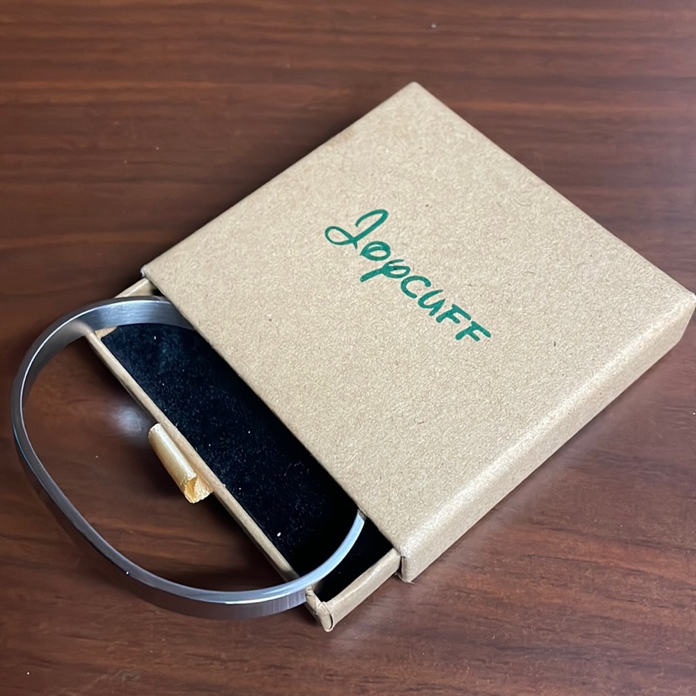 Joycuff Polished Hidden Message Cuff Bracelet
